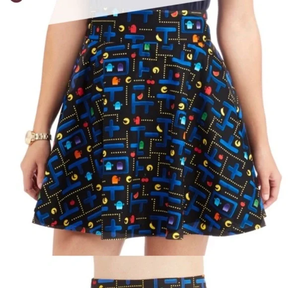 Retrolicious Pac-Man Retro Atari Arcade Game Video Game skirt 🍒 👻 🍌🍉 - Picture 13 of 14